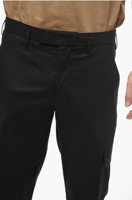 Pantalones cargo ajustados NATE con cierre oculto en negro - Image 3