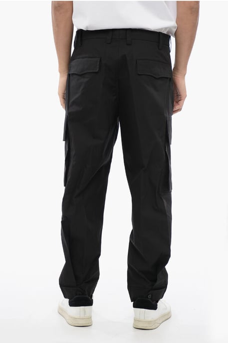 Pantalones cargo holgados FIREMAN de mezcla de algodón en negro - Image 2