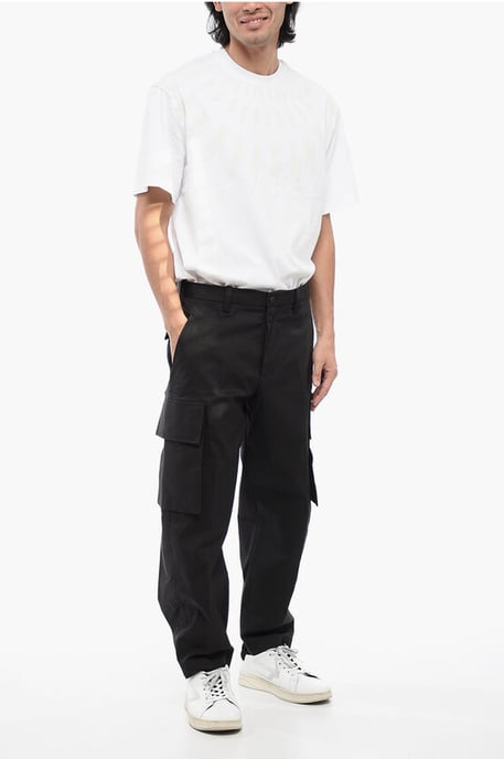 Pantalones cargo holgados FIREMAN de mezcla de algodón en negro - Image 4