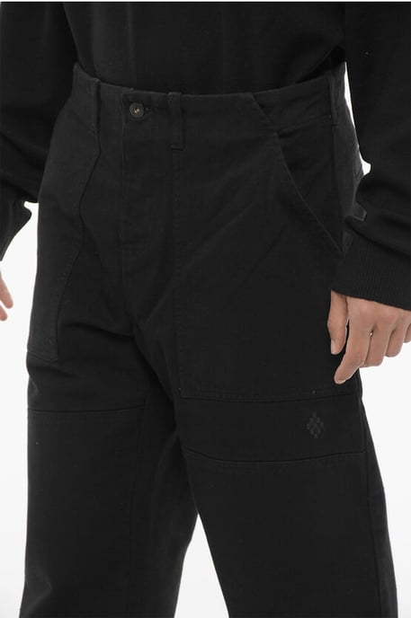 Vaqueros de pierna ancha lavados oscuros de 22 cm en negro - Image 3