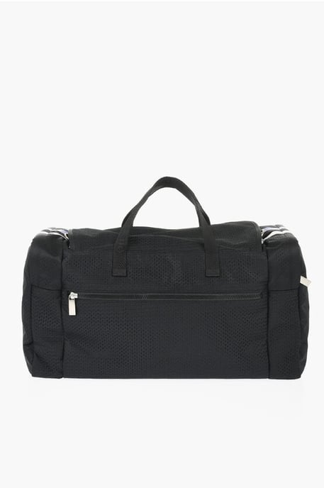 Bolsa de fin de semana de béisbol para exteriores de nailon con correas extraíbles en negro - Image 3