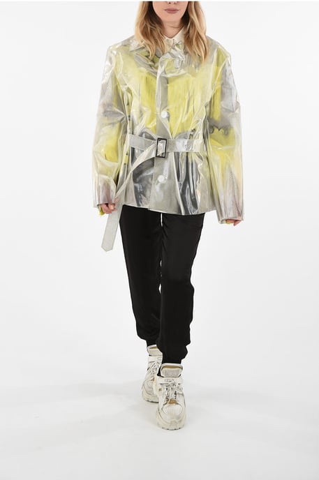 Abrigo impermeable MM0 en color blanco - Image 4