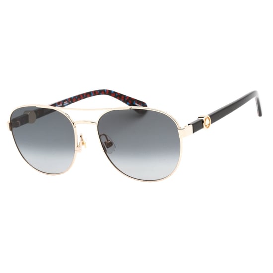Gafas de sol Kate Spade con montura raglán dorada y lentes grises con degradado - Image 1