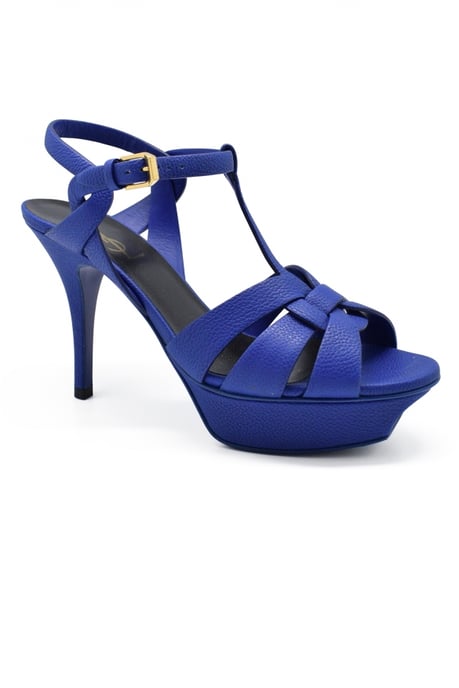 Saint Laurent Sandalias Tribute Azul - Image 3