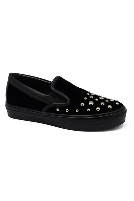Salvatore Ferragamo Slip-on en terciopelo Negro - Image 2