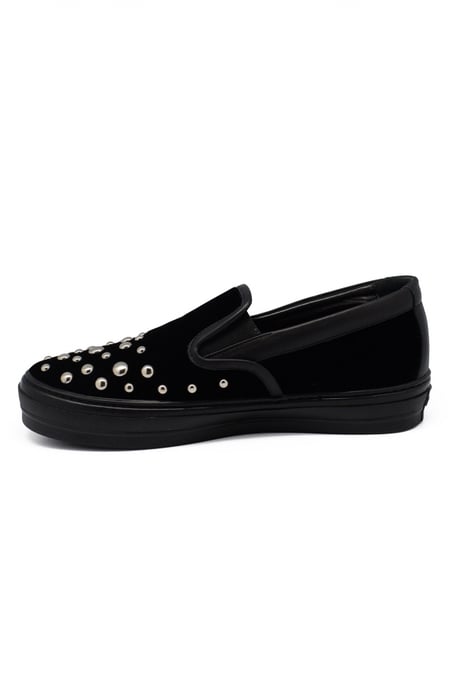 Salvatore Ferragamo Slip-on en terciopelo Negro - Image 3