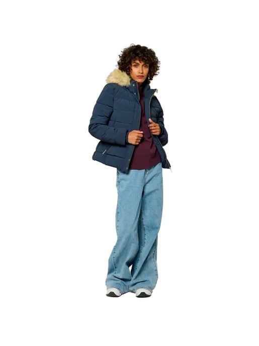 Chaqueta de plumas para mujer Kaporal Mibby en azul marino - Image 2