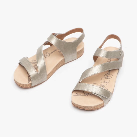 Sandalias de Mujer Josef Seibel Tonga 25 de Cuero con Cierre de Velcro Crystal - Image 3
