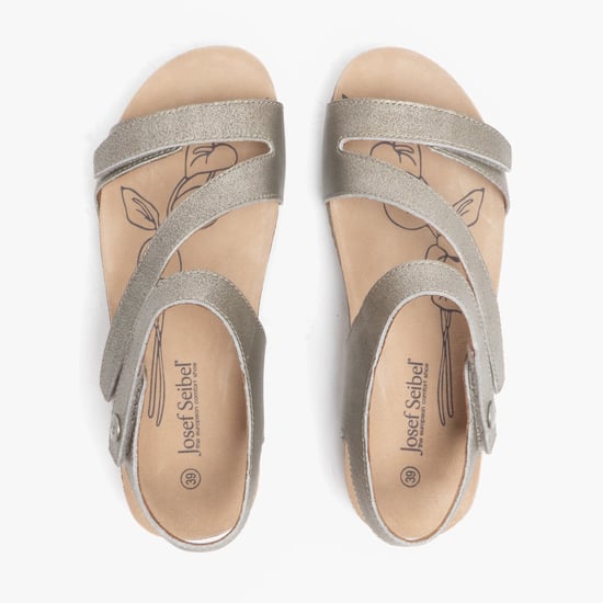 Sandalias de Mujer Josef Seibel Tonga 25 de Cuero con Cierre de Velcro Crystal - Image 4