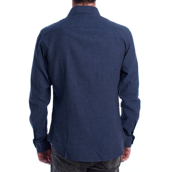 Camisa Manga Larga de Algodón y Lino US41104030 para Hombre - Image 2