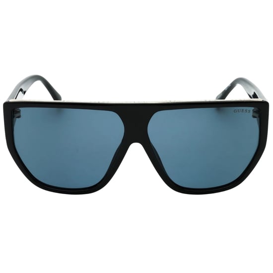Gafas de sol Guess con montura negra brillante y lentes ahumadas - Image 1