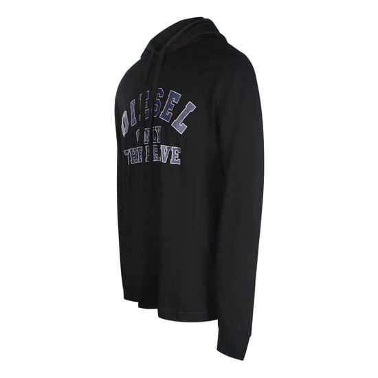 Camiseta negra con capucha y logo de Diesel Only The Brave - Image 1