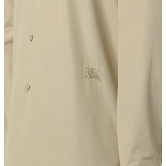 Camisa abotonada Burberry con motivo de caballero ecuestre Camisa informal verde cazador - Image 3