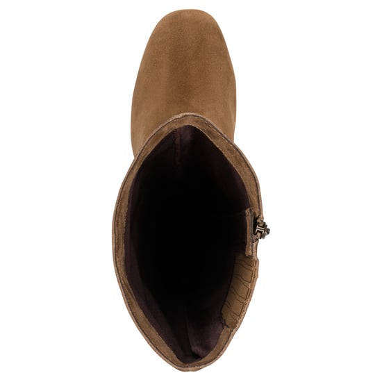 Botas de montar Tamaris para mujer, de piel color marrón camel, con tacón hasta la rodilla - Image 5