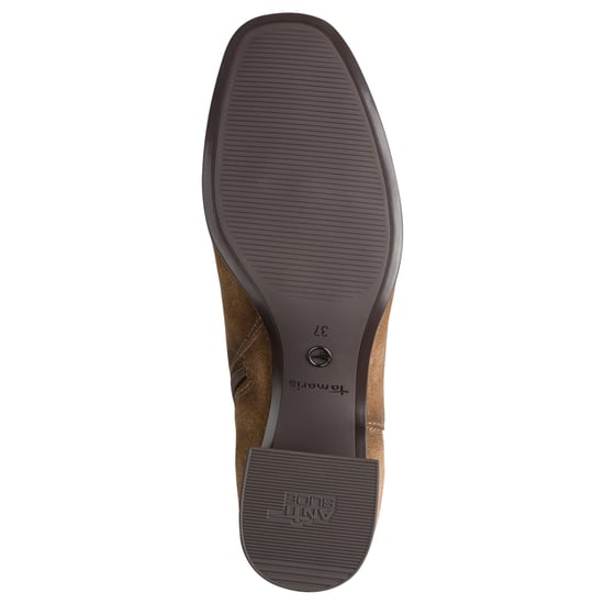 Botas de montar Tamaris para mujer, de piel color marrón camel, con tacón hasta la rodilla - Image 6