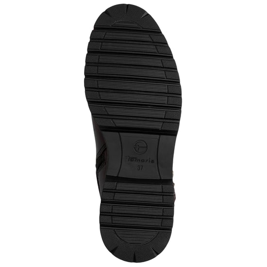 Botines Tamaris de invierno para mujer, de piel marrón moca, con hebilla y cremallera - Image 6