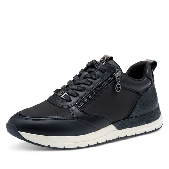 Zapatillas deportivas Tamaris para mujer, color azul marino, con cordones y cremallera - Image 3