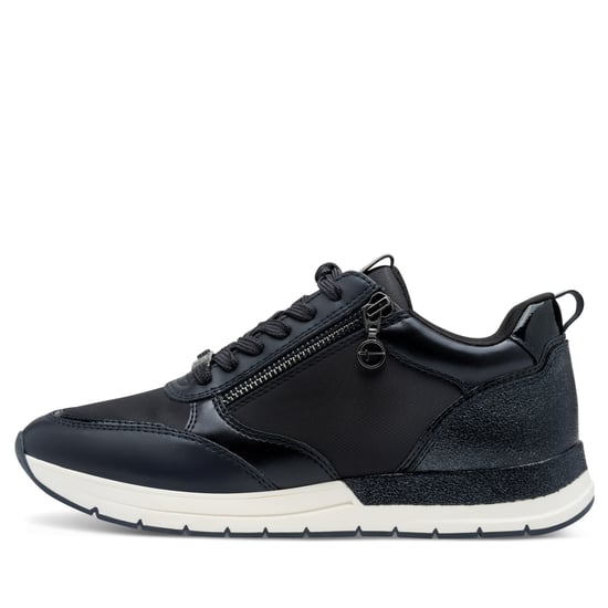 Zapatillas deportivas Tamaris para mujer, color azul marino, con cordones y cremallera - Image 4