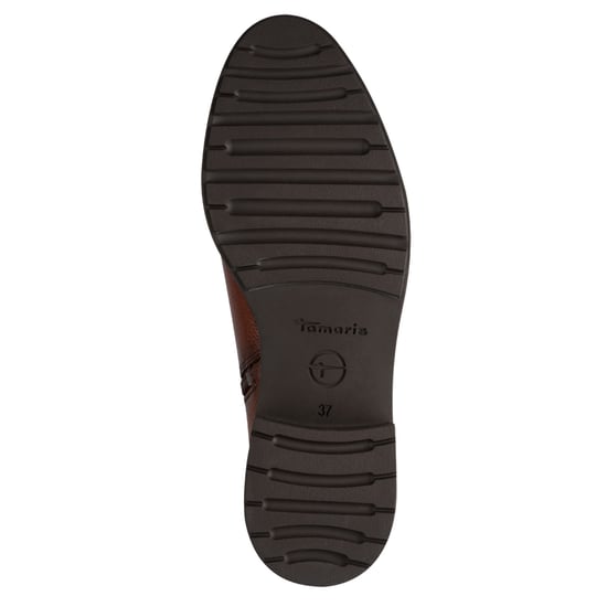 Botas de montar hasta la rodilla Tamaris para mujer, de cuero marrón coñac y tostado - Image 6