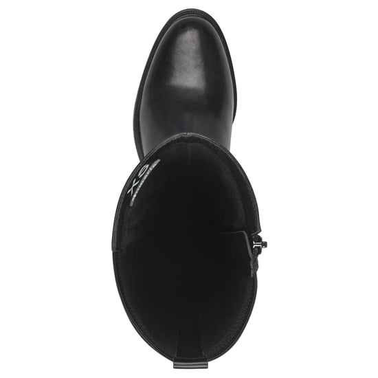 Botas de montar hasta la rodilla de cuero negro para mujer de Tamaris - Image 5