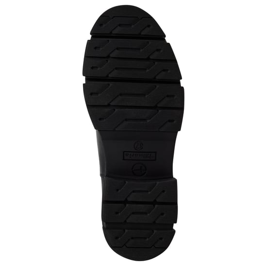 Botines Chelsea altos clásicos de piel negra Tamaris para mujer - Image 6