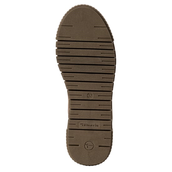 Botines Chelsea Tamaris de piel marrón topo para mujer - Image 6