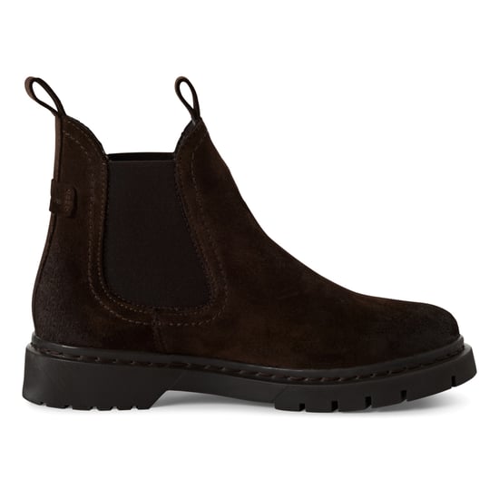 Botines Chelsea clásicos Tamaris para mujer en ante marrón moca - Image 1