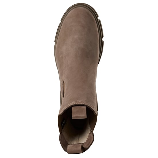 Botines Chelsea altos clásicos de Tamaris para mujer, de piel marrón Dune Taupe - Image 5