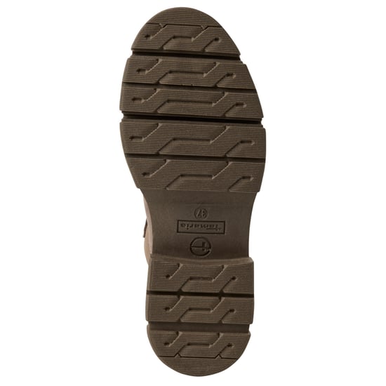 Botines Chelsea altos clásicos de Tamaris para mujer, de piel marrón Dune Taupe - Image 6