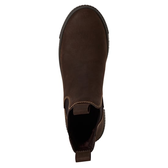 Botines Chelsea de piel marrón para mujer de Tamaris - Image 5