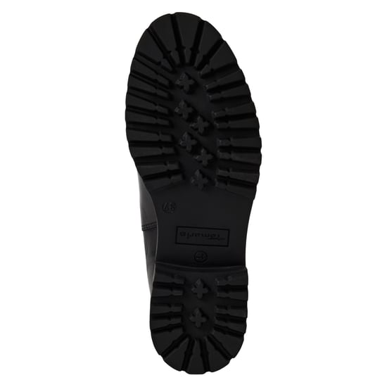 Botines Chelsea altos clásicos de piel negra para mujer de Tamaris - Image 6