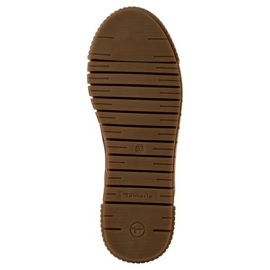Botines Chelsea Tamaris de piel burdeos para mujer - Image 6