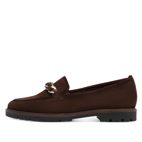 Mocasines Tamaris para mujer de ante marrón moca - Image 4
