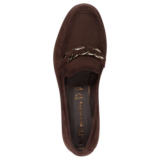Mocasines Tamaris para mujer de ante marrón moca - Image 5