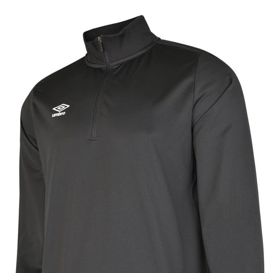 Umbro Childrens/Kids Club Essential Half Zip Sweatshirt (Black) - Image 3