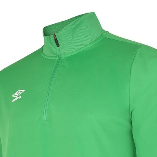 Umbro Mens Club Essential Half Zip Sweatshirt (Emerald) - Image 3
