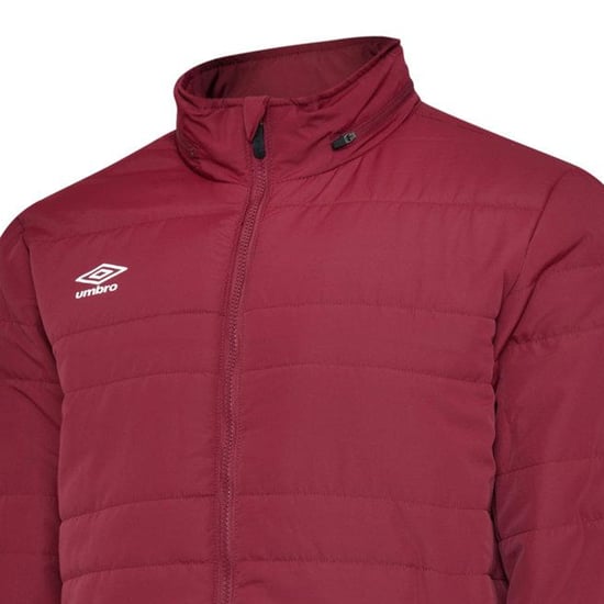 Umbro Mens Club Essential Bench Jacket (New Claret) - Image 3
