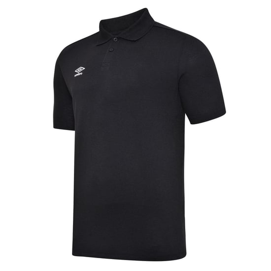 Umbro Mens Essential Polo Shirt (Black/White) - Image 3