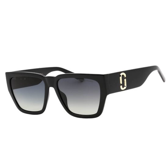 Gafas de sol Marc Jacobs con montura gruesa negra - Image 2