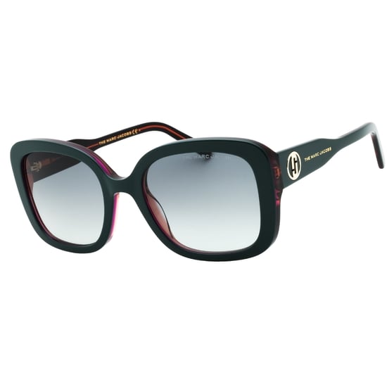 Gafas de sol Marc Jacobs SF gris oscuro con lentes verde azulado - Image 2