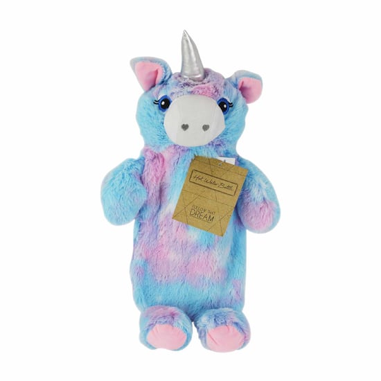 Botella de agua caliente de peluche unicornio de colores arcoíris - 750ml - Image 2