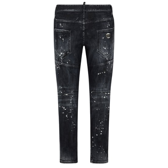 Vaqueros negros rotos reforzados con salpicaduras de pintura Tidy Biker de Dsquared2 - Image 2