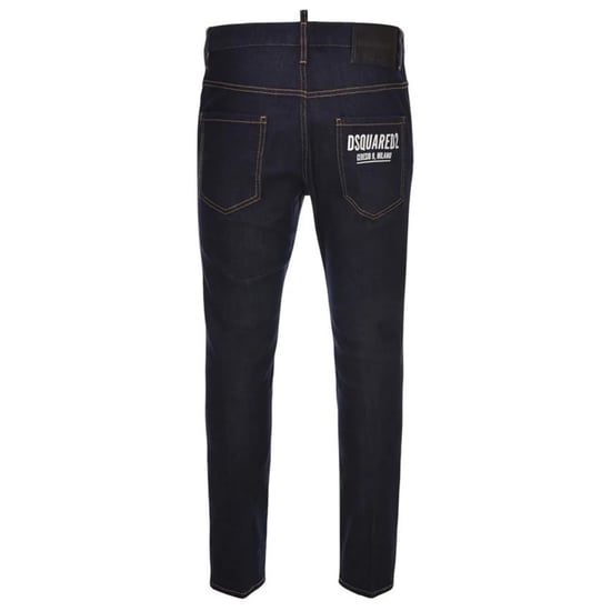 Dsquared2 Skater Jean Italian Address Logo Vaqueros con lavado azul marino - Image 2