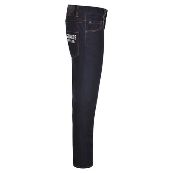 Dsquared2 Skater Jean Italian Address Logo Vaqueros con lavado azul marino - Image 3