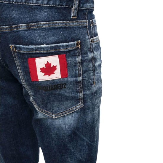 Vaqueros skater con parche de bandera canadiense de Dsquared2 - Image 4