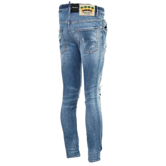 Vaqueros azules rotos reforzados con salpicaduras de pintura Super Twinky Jean de Dsquared2 - Image 2