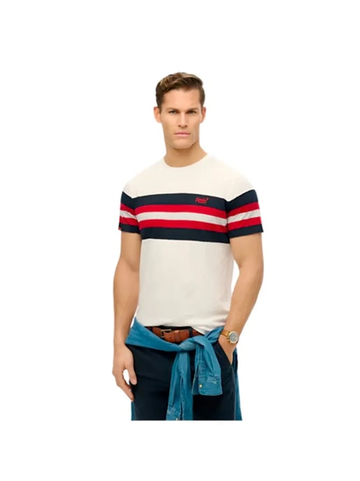 Camiseta de rayas esencial de Superdry para hombre - Image 1