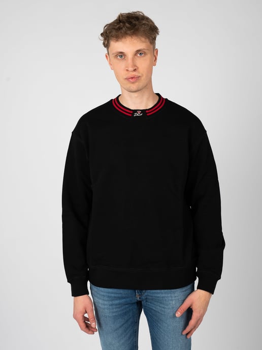 Diesel Sudadera S-Kraks del hombre negro - Image 3