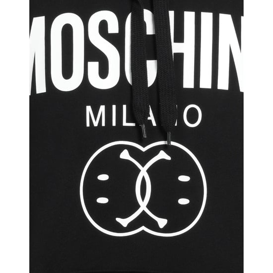Sudadera negra con capucha Moschino Double Smiley - Image 4