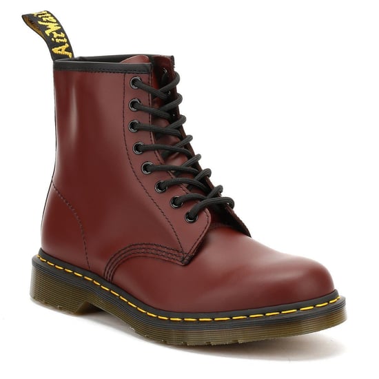 Botas de cuero rojo cereza lisas para mujer Dr. Martens 1460 - Image 3